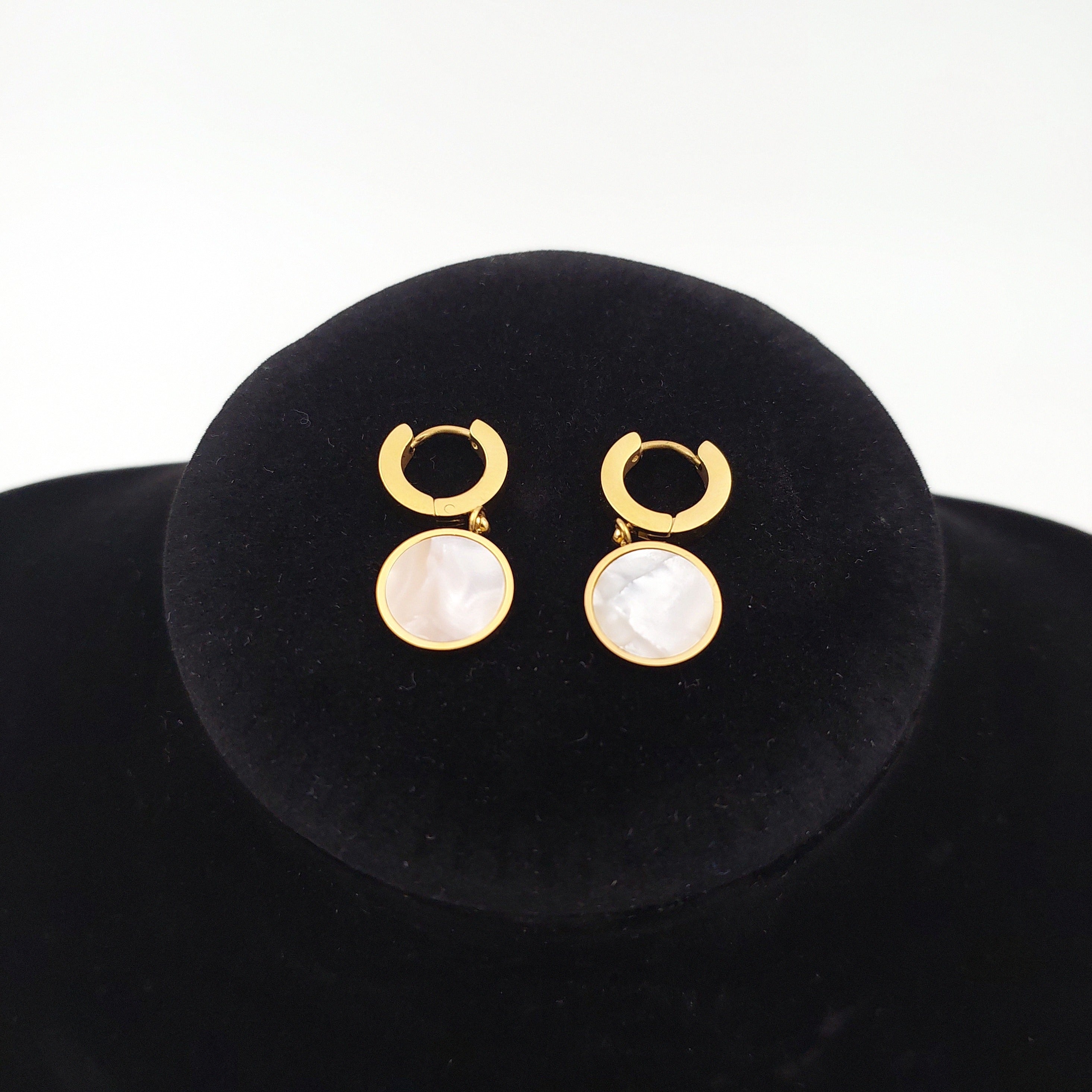 FIORA | Golden Halo ( Marbre ) | Earrings