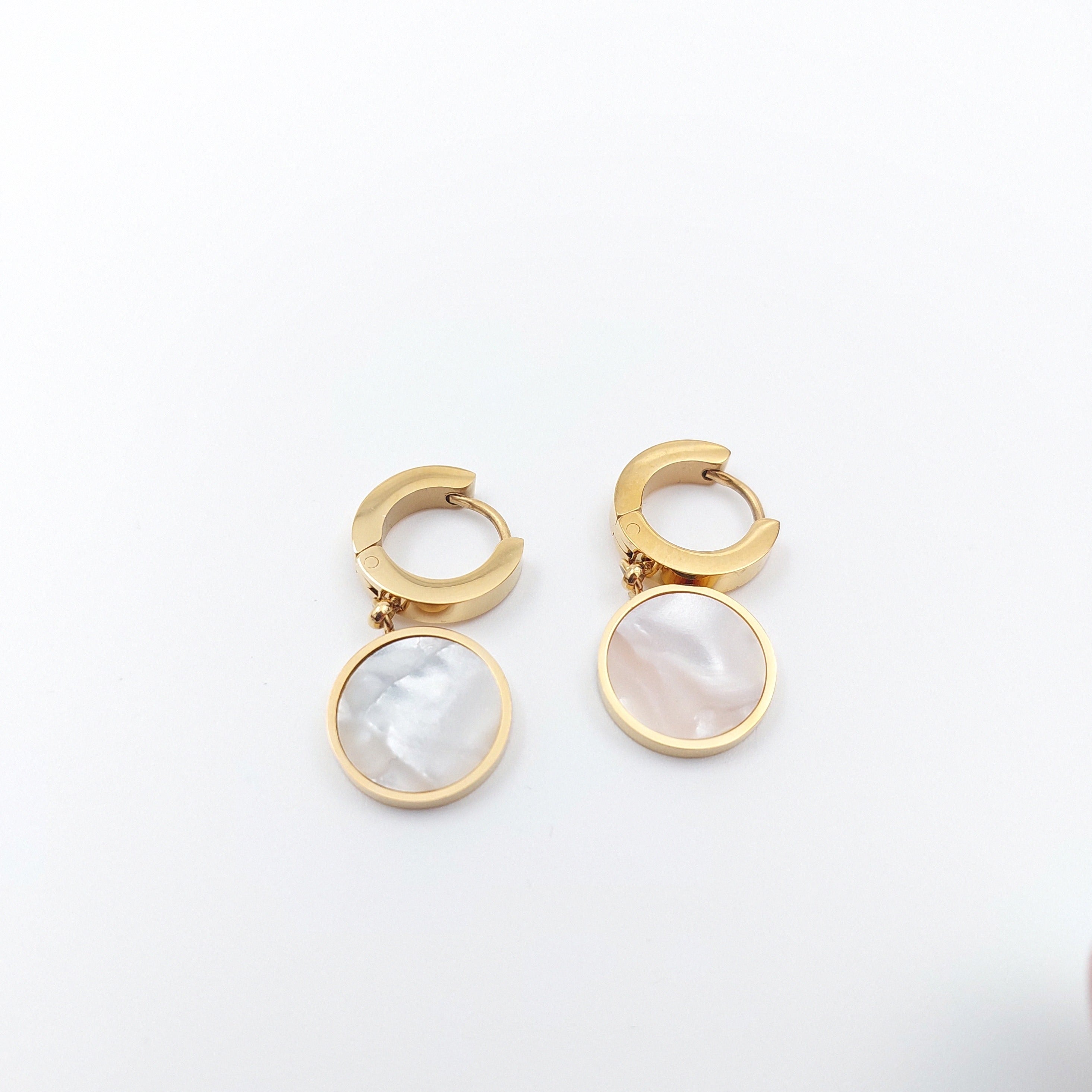 FIORA | Golden Halo ( Marbre ) | Earrings