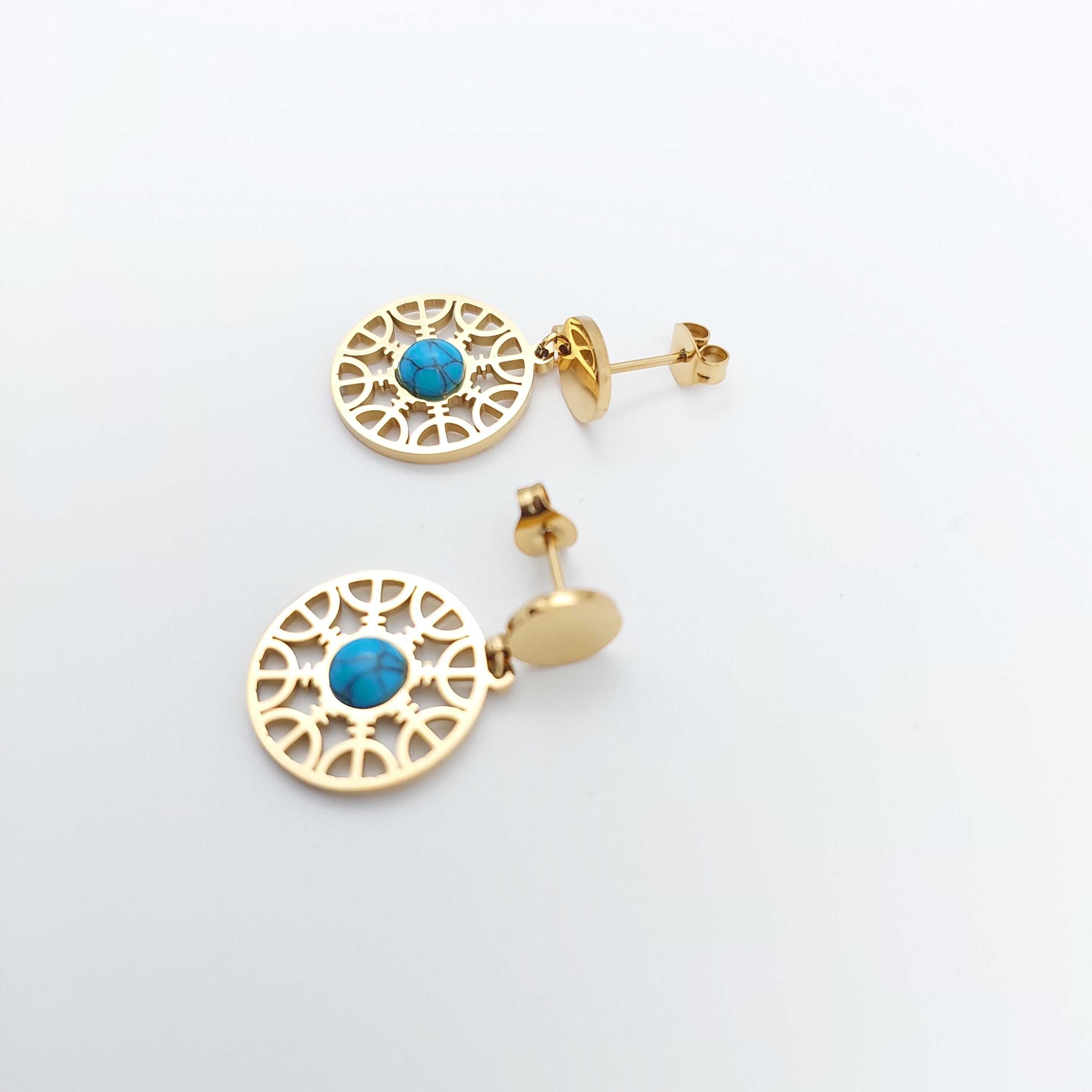 FIORA | Blue Mandala | Earrings