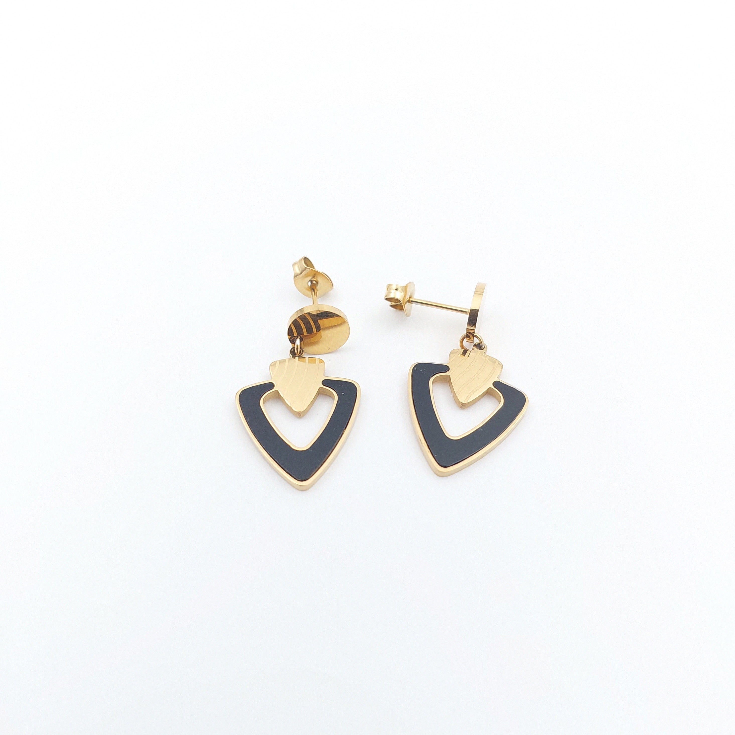 FIORA | Mystic Triangles (Black) | Earrings