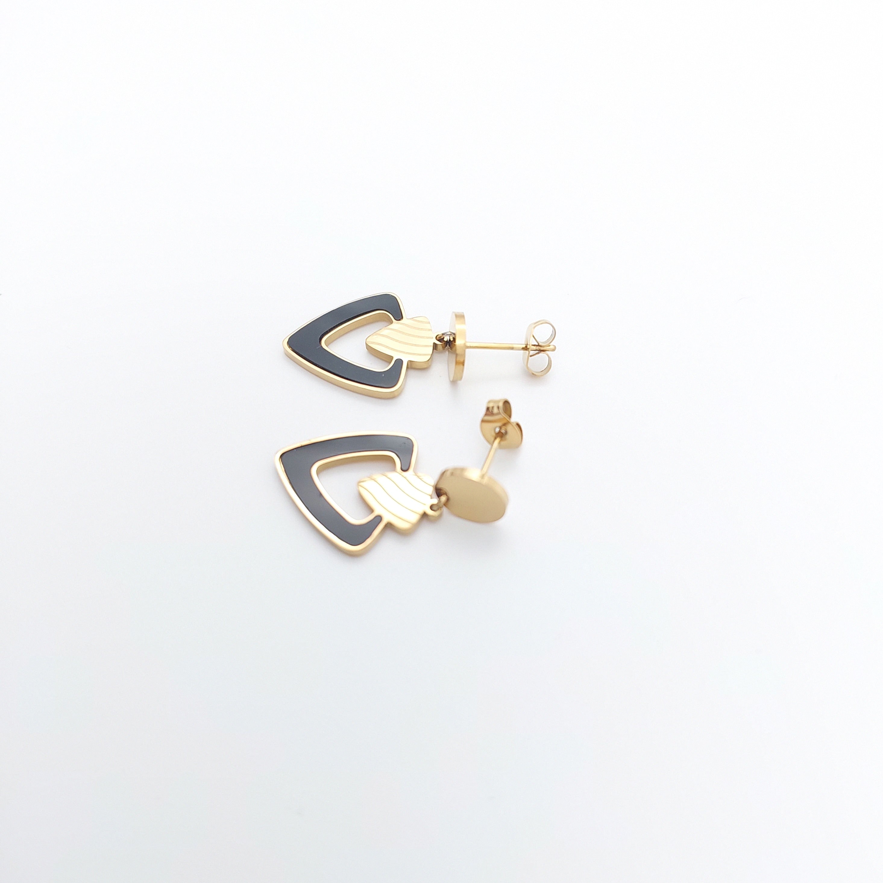 FIORA | Mystic Triangles (Black) | Earrings